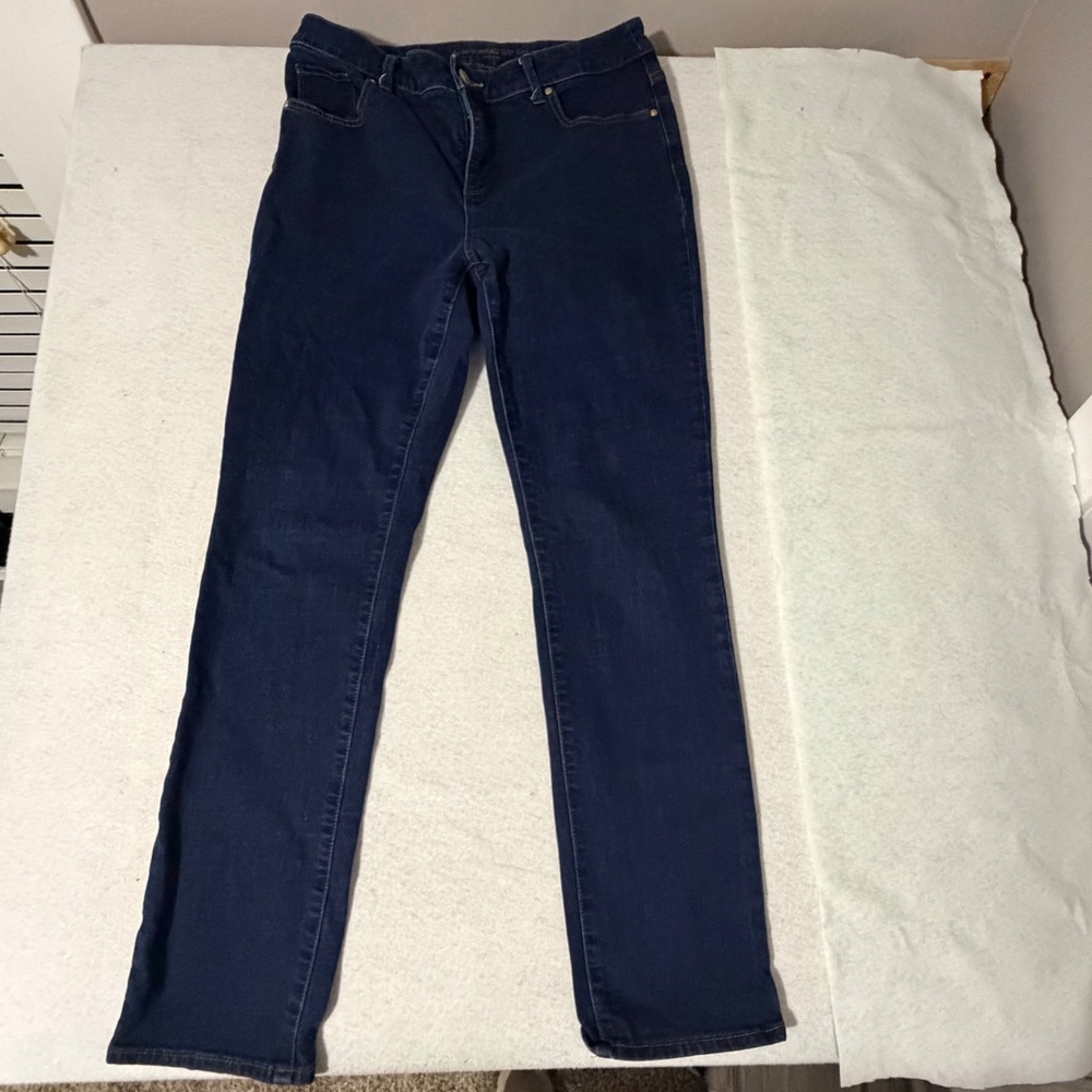 Chicos So Slimming Slim Jeans Womens 1 (8)Regular Dark Indigo Blue Stretch Denim